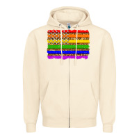 Sandshell lgbtq and usa flag Zipper Hoodie - Zillion Design Studio
