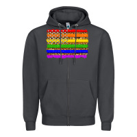 Smoke lgbtq and usa flag Zipper Hoodie - Zillion Design Studio