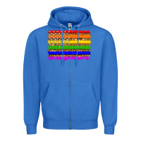 True Royal lgbtq and usa flag Zipper Hoodie - Zillion Design Studio
