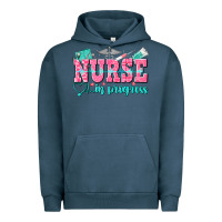 Pigment Midnight Navy nurse in progress Urban Hoodie - NancyCooperArtShop