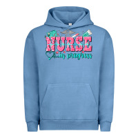 Pigment Pebble Blue nurse in progress Urban Hoodie - NancyCooperArtShop