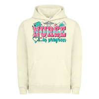 Pigment Pistachio nurse in progress Urban Hoodie - NancyCooperArtShop