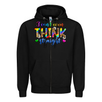 Black i can't even think straight Zipper Hoodie - Zillion Design Studio