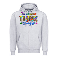 Heather Grey i can't even think straight Zipper Hoodie - Zillion Design Studio