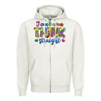 Oatmeal Heather i can't even think straight Zipper Hoodie - Zillion Design Studio