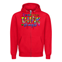 Red i can't even think straight Zipper Hoodie - Zillion Design Studio