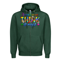 Sports Green i can't even think straight Zipper Hoodie - Zillion Design Studio