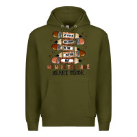 Army Green we have the same heart inside Premium Hoodie - MaliasSmallBusiness