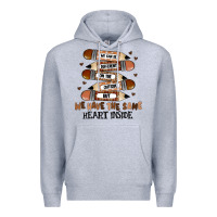 Heather Grey we have the same heart inside Premium Hoodie - MaliasSmallBusiness
