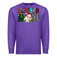 Purple blessed mom christmas Premium Sweatshirt - JahusDesignShop