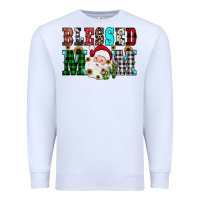 White blessed mom christmas Premium Sweatshirt - JahusDesignShop