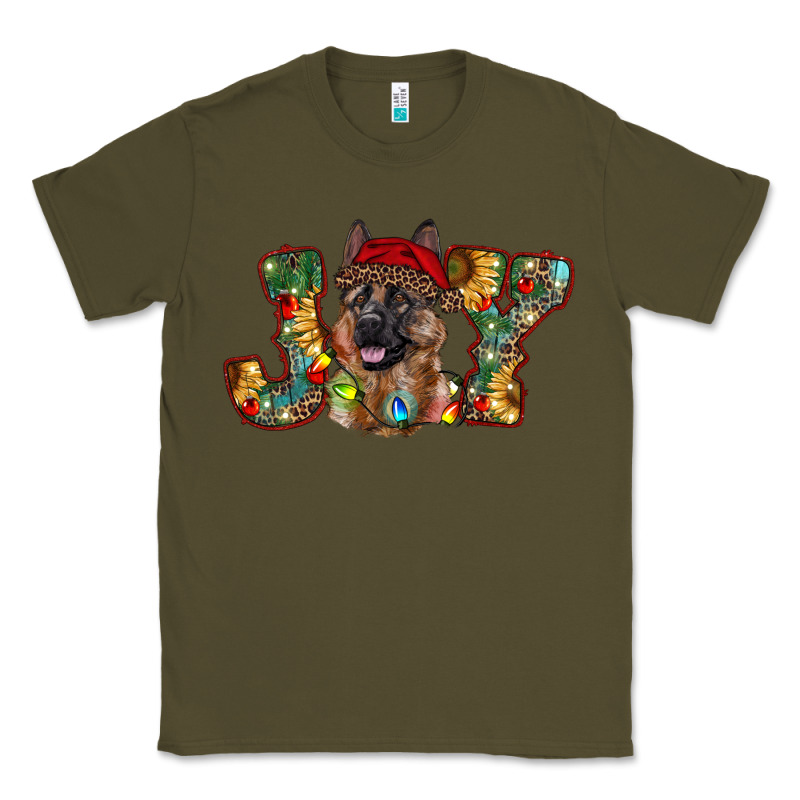 German Shepherd Christmas Joy Classic Tee by RanaPortraitStore | Teevron