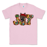 Bubblegum Pink german shepherd christmas joy Classic Tee - RanaPortraitStore