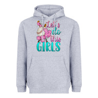 Heather Grey let's do this girls baseball Heavyweight Hoodie - BundleAndBundleShop