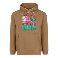 Toasted Coconut let's do this girls baseball Heavyweight Hoodie - BundleAndBundleShop