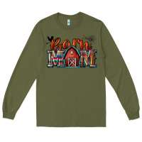 Army Green barn mom Long Sleeve Tee - Zillion Design Studio