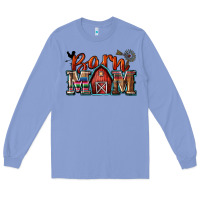 Colony Blue barn mom Long Sleeve Tee - Zillion Design Studio