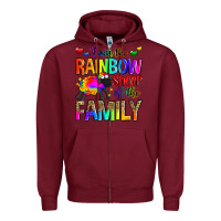 Burgundy i am the rainbow sheep of the family Zipper Hoodie - Zillion Design Studio