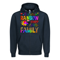 Navy i am the rainbow sheep of the family Zipper Hoodie - Zillion Design Studio
