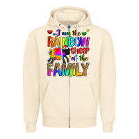 Sandshell i am the rainbow sheep of the family Zipper Hoodie - Zillion Design Studio