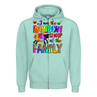Seafoam i am the rainbow sheep of the family Zipper Hoodie - Zillion Design Studio