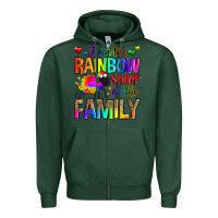 Sports Green i am the rainbow sheep of the family Zipper Hoodie - Zillion Design Studio