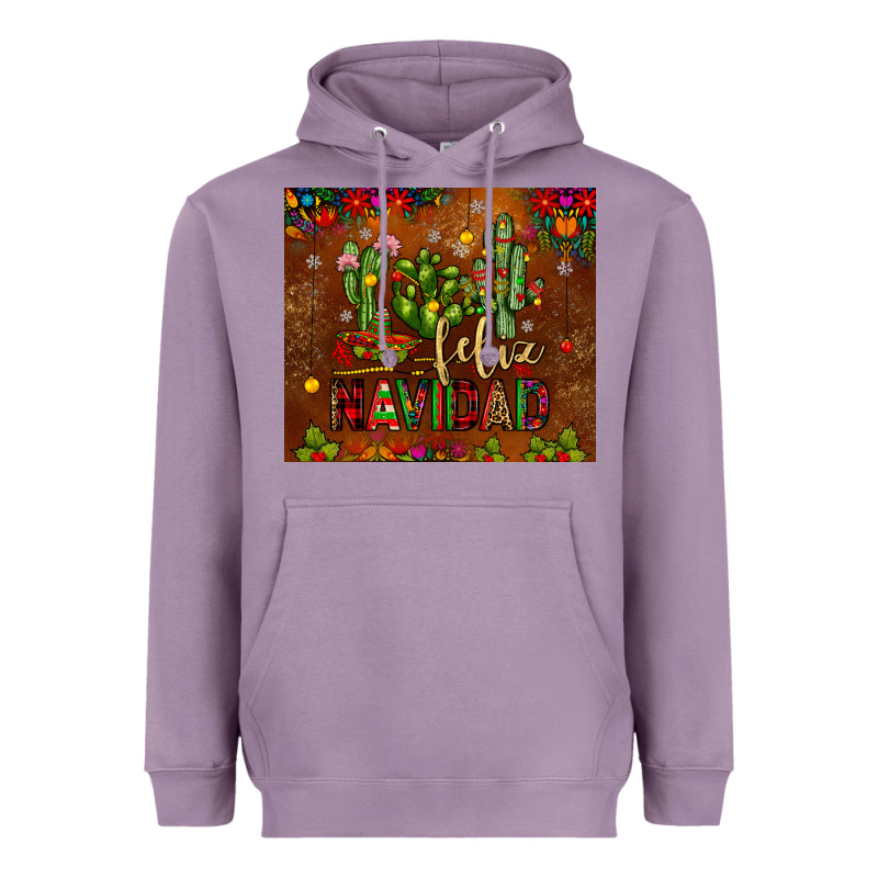 Feliz Navidad Cactus Heavyweight Hoodie by JahusDesignShop | Teevron