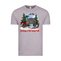 Vintage Zinc greetings of the season y'all with armadillo Vintage Tee - BarkalooDesign