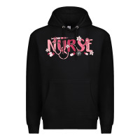 Black nurse breast cancer awareness Premium Hoodie - MaliasSmallBusiness