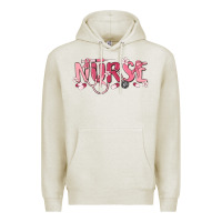 Oatmeal Heather nurse breast cancer awareness Premium Hoodie - MaliasSmallBusiness