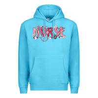 Ocean Blue nurse breast cancer awareness Premium Hoodie - MaliasSmallBusiness