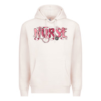 Pale Pink nurse breast cancer awareness Premium Hoodie - MaliasSmallBusiness