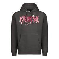 Smoke nurse breast cancer awareness Premium Hoodie - MaliasSmallBusiness