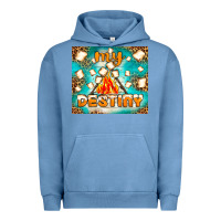 Pigment Pebble Blue my destiny Urban Hoodie - NancyCooperArtShop