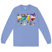Colony Blue pride lgbtq wine cups and glasses Long Sleeve Tee - texasbilliewilder