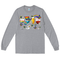 Heather Grey pride lgbtq wine cups and glasses Long Sleeve Tee - texasbilliewilder