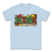 Dusty Blue mini softball Classic Tee - Zillion Design Studio