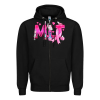 Black Medical Laboratory Technician Breast Cancer Zipper Hoodie - texasbilliewilder