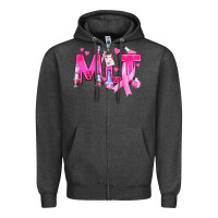 Charcoal Heather Medical Laboratory Technician Breast Cancer Zipper Hoodie - texasbilliewilder