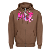 Chestnut Medical Laboratory Technician Breast Cancer Zipper Hoodie - texasbilliewilder