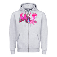 Heather Grey Medical Laboratory Technician Breast Cancer Zipper Hoodie - texasbilliewilder