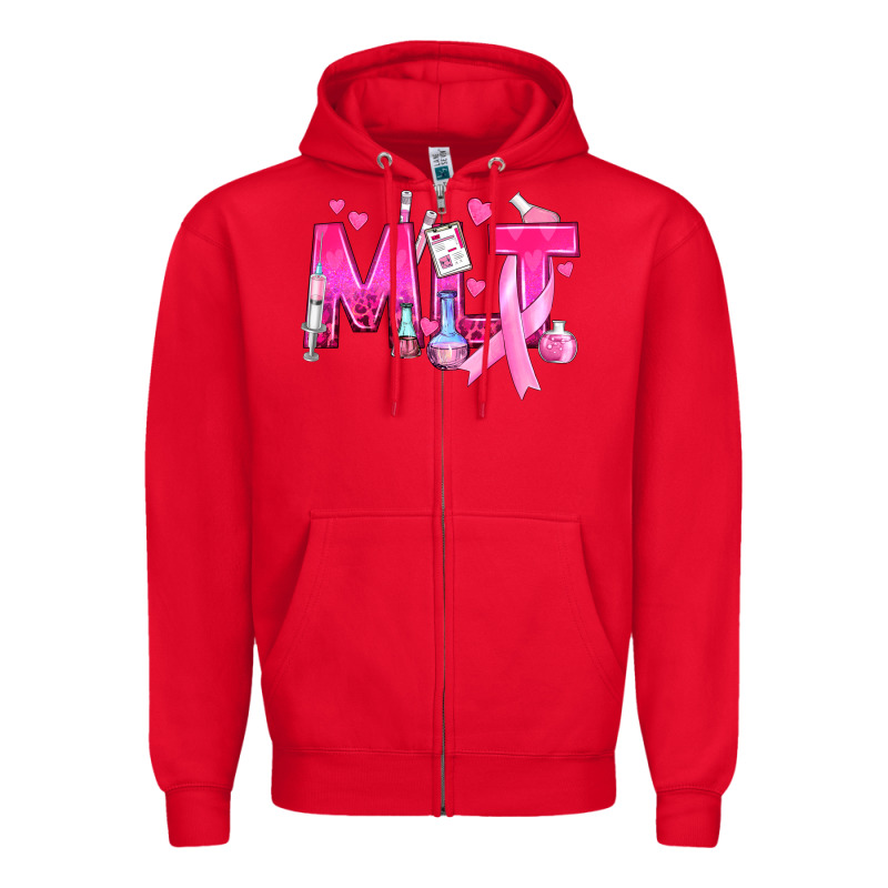 Medical Laboratory Technician Breast Cancer Zipper Hoodie by texasbilliewilder | Teevron