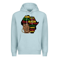 Blue Mist black woman africa silhouette Premium Hoodie - MaliasSmallBusiness