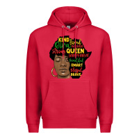 Cardinal black woman africa silhouette Premium Hoodie - MaliasSmallBusiness