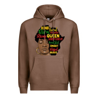 Chestnut black woman africa silhouette Premium Hoodie - MaliasSmallBusiness
