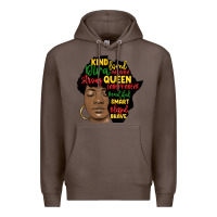 Coffee black woman africa silhouette Premium Hoodie - MaliasSmallBusiness