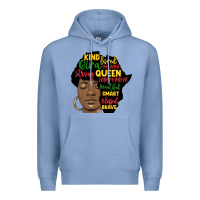 Colony Blue black woman africa silhouette Premium Hoodie - MaliasSmallBusiness