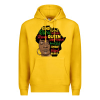 Lemon black woman africa silhouette Premium Hoodie - MaliasSmallBusiness