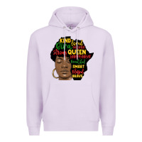 Lilac black woman africa silhouette Premium Hoodie - MaliasSmallBusiness