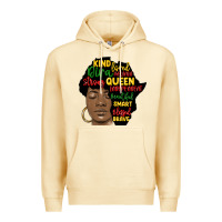 Pina Colada black woman africa silhouette Premium Hoodie - MaliasSmallBusiness